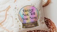 custom quote funny hand towels for bathroom, at least your mom thinks you're pretty crystal ball decor, sassy gift for best friends, snarky