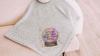 CUSTOM QUOTE BLANKET 50 x 60, cozy gifts for best friend, funny throw blanket for sofa, unique gifts for women who have everything, crystal