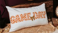 game day basketball throw pillows cute basketball gifts for girls basketball decor, carolina blue school spirit lumbar bed pillow for dorm