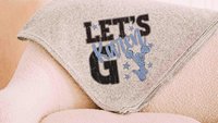 personalized lets go cheer blanket for girls with name, 2026 high school graduation gifts for teammates, 2026 senior night cheer gifts for