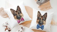 German Shepherd throw pillows for sofa, German Shepherd gifts, dog lover gift for women, shepherd decor, cute dog gifts for dog owners