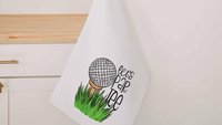 lets par tee funny golf towel with grommet, golf bag towel for women, golf gifts for her, lady golfer ball towel, golf birthday gifts for