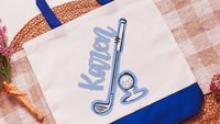 Personalized golf tote bag for women, lady golfer gift wristlet with zipper, golf gifts for her, lady golfer golfing tournament, golf bag