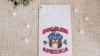 Dog bless America patriotic towels with grommet, Bernese Mountain Dog gifts for for step dad, golf gift for men, golf bag accessories golfer