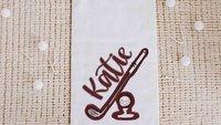 Personalized golf towels with hook, Carolina blue school spirit golf team for women, cute golf gifts for friends, lady golfer gifts, best