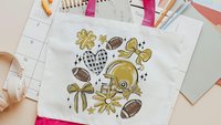 football coquette tote bag for college, gold school spirit items, high school football game day gifts, powderpuff football tote for games