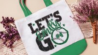 Personalized baseball tote bag for women, lady baseball gift wristlet with zipper, baseball gifts for her, lady baseball tournament