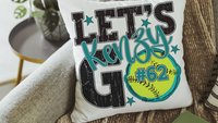 personalized lets go softball pillow for daughter going to college, high school graduation gifts for girls, 2026 softball senior night gifts