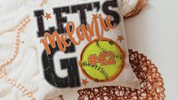 personalized lets go softball pillow for daughter going to college, high school graduation gifts for girls, 2026 softball senior night gifts