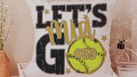 personalized lets go softball pillow for daughter going to college, high school graduation gifts for girls, 2026 softball senior night gifts