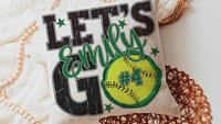 personalized lets go softball pillow for daughter going to college, high school graduation gifts for girls, 2026 softball senior night gifts