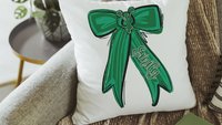 Personalized carolina blue cheer name throw pillow cover 18x18, 2026 senior night cheer gifts for teenage girls, cheer Mothers day gifts for