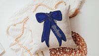 Personalized carolina blue cheer name throw pillow cover 18x18, 2026 senior night cheer gifts for teenage girls, cheer Mothers day gifts for