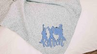 Personalized band mom era band blanket 50 x 60, band Mothers day gift for mother in law, carolina blue name throw blanket for sofa, band