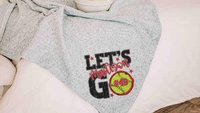 personalized team number softball blanket for girl with name on it, 2026 high school graduation gifts for her, 2026 senior gifts softball