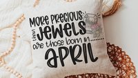 more precious than jewels Christian throw pillows for women, April gifts for daughter, Proverbs 3:15 hand towel, April birthday gift for her