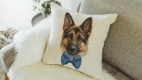 German Shepherd throw pillows for sofa, German Shepherd gifts, dog lover gift for women, shepherd decor, cute dog gifts for dog owners