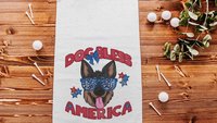 Dog bless America patriotic towels with grommet, Bernese Mountain Dog gifts for for step dad, golf gift for men, golf bag accessories golfer