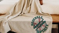 Personalized baseball spirit name blanket 50 x 60, baseball Mothers day gift for mother in law, carolina blue name throw blanket for sofa