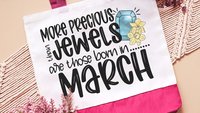 more precious than jewels Christian tote bag for women, Proverbs 3:15 wristlet bag, April gifts for daughter, April birthday gift for her