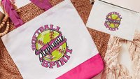 personalized softball tote bag for teens, softball wristlet with name, high school graduation gifts for girls, 2026 softball senior gifts