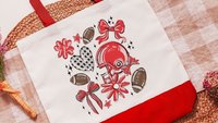 red school football coquette tote bag for teachers, school spirit accessories, trendy school supplies, game day bags for women, cheer gifts