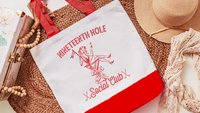 19th hole social club golf tote bag for cart, golf Mothers Day gift for golfers, golf mom era golf wristlet for women, sassy golf gifts for