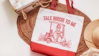 talk birdie to me golf tote bag for cart, golf Mothers Day gift for golfers, golf mom era golf wristlet for women, funny golf gifts for her