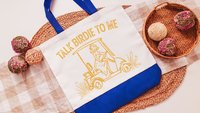 talk birdie to me golf tote bag for cart, golf Mothers Day gift for golfers, golf mom era golf wristlet for women, funny golf gifts for her
