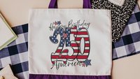 Happy birthday America 250 Years flag patriotic tote bag for women, patriotic tote for summer, patriotic military mom gifts, 4th of July