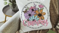 personalized love grows here Grammy throw pillow for sectional, Grammy gifts Mothers day gifts from grandchildren, Grammy kitchen towels