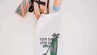 for the love of golf towel with grommet, golf mom Mothers Day gifts for golfers, golf bag accessories for women, golf coquette golf gifts