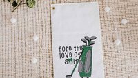 for the love of golf towel with grommet, golf mom Mothers Day gifts for golfers, golf bag accessories for women, golf coquette golf gifts
