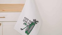 for the love of golf towel with grommet, golf mom Christmas gifts for golfers, golf bag accessories for women, golf coquette golf gifts