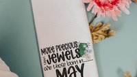 more precious than jewels Christian throw pillows for women, May gifts for daughter, Proverbs 3:15 hand towel, May birthday gift for her