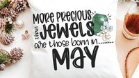 more precious than jewels Christian throw pillows for women, May gifts for daughter, Proverbs 3:15 hand towel, May birthday gift for her