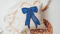 Personalized carolina blue cheer name throw pillow cover 18x18, 2026 senior night cheer gifts for teenage girls, cheer Mothers day gifts for