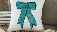 Personalized carolina blue cheer name throw pillow cover 18x18, 2026 senior night cheer gifts for teenage girls, cheer Mothers day gifts for