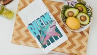 get bit funny kitchen towels for summer, beach house gifts, shark hand towels for guest bath, great white shark gifts for women, new smyrna