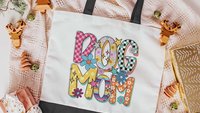 Dog mom rainbow dog tote bag for women, best gifts for dog lovers, dog walking bag, unique dog mom gifts, colorful rainbow dog gift