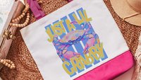 Bite me funny tote bag 