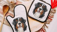 Bernese mountain dog table runner 