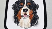 Bernese mountain dog table runner 