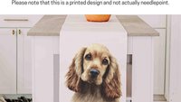 Cocker spaniel dog table runner