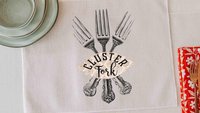 Cluster fork funny placemats