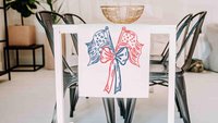 American flag coquette placemats