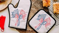 American flag coquette placemats