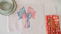 American flag coquette placemats