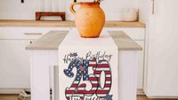 Happy birthday America table runner