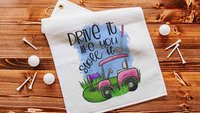 drive it like you stole it golf towels with grommet, funny golf bag accessories, golf mom Mothers day gifts for golfers,  lady golfer gifts